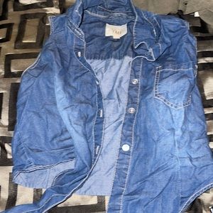 Medium blue Jean vest